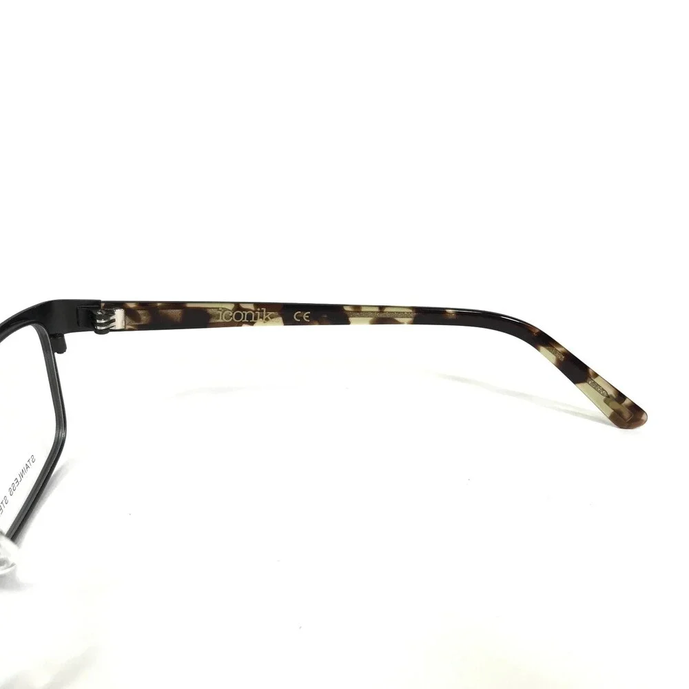 Iconik Eyeglasses Frames Suzy C01 Green Tortoise Rectangular Full Rim 53-16-135